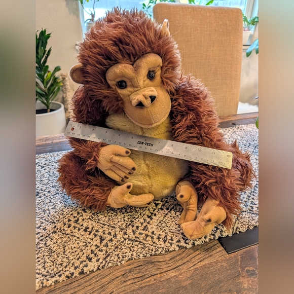 FAO Schwarz Adorable Plush Chimpanzee Toy - Picture 4 of 5